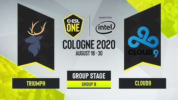 CS:GO - Triumph vs. Cloud9 [Overpass] Map 2 - ESL One Cologne 2020 - Group B - NA