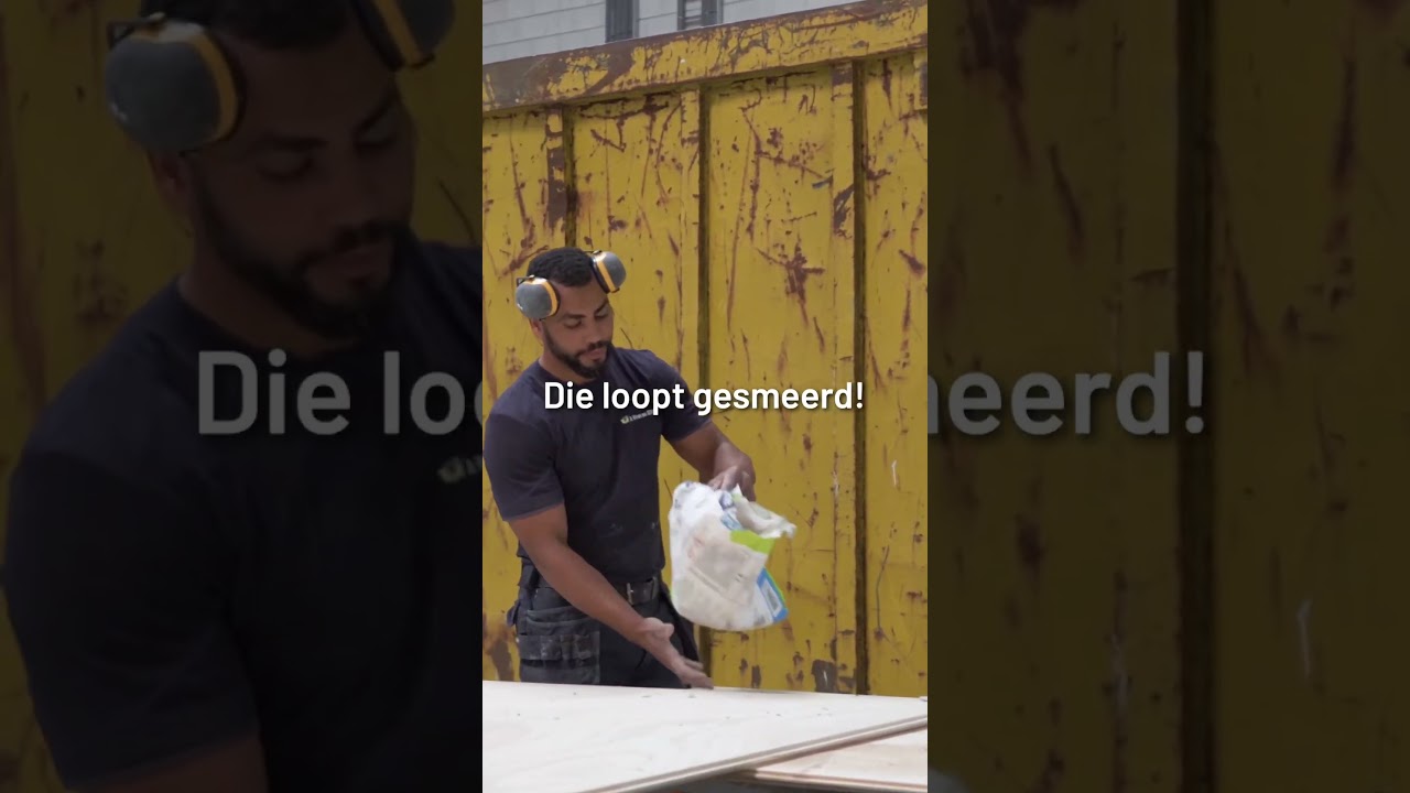 Deze klus loopt gesmeerd.