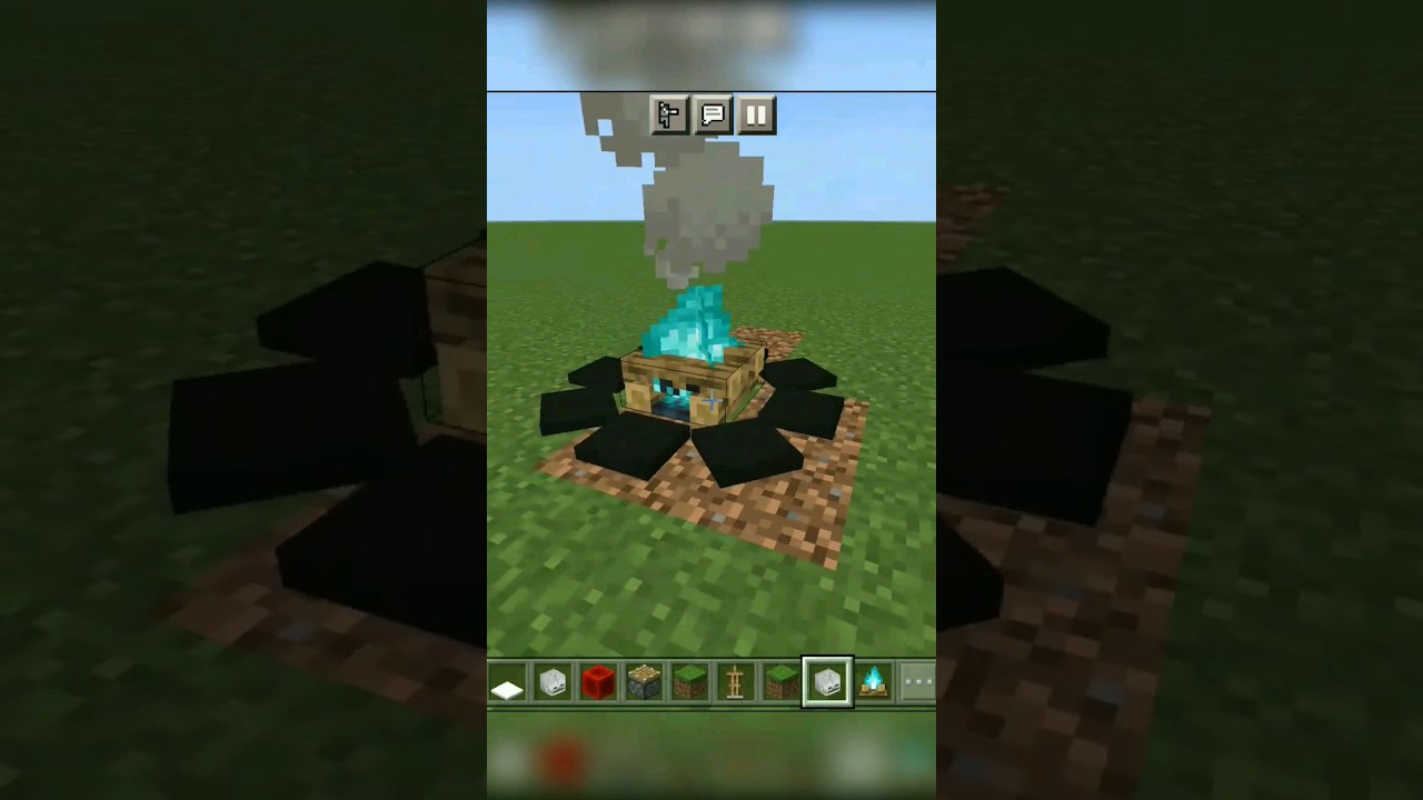 Insane Campfire Hack 😮#shorts #minecraft #minecraftshorts