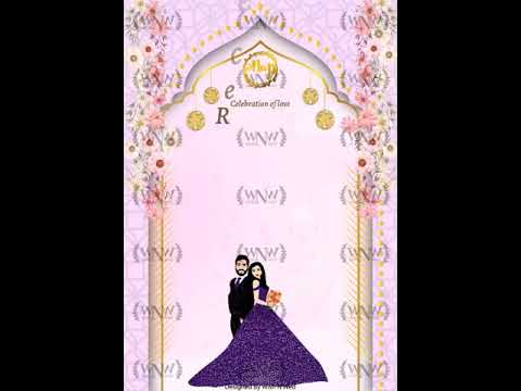 Punjabi & Bengali Wedding Invitation Video | Hindu Wedding Video Invite | Caricatures - Wish N Wed