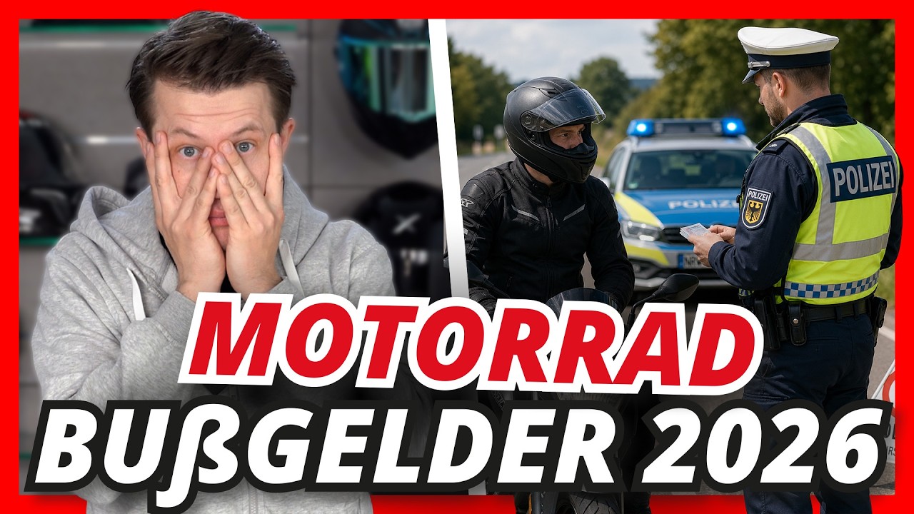 Zu schnell oder zu laut? Das wird teuer! 🏍️💨 Bußgelder für Biker!