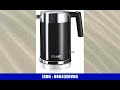GRAEF Edelstahl Wasserkocher WK62 Schwarz mit 1,5 Liter Fassungsvermögen, Kalkfilter aus