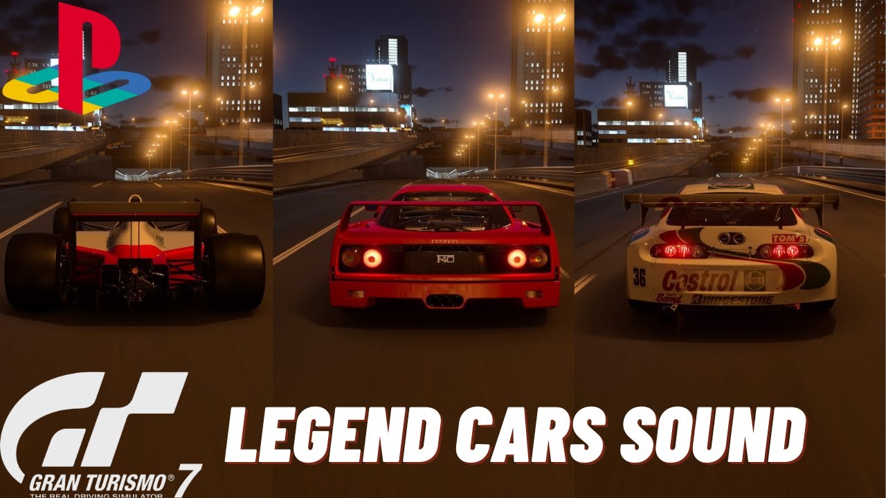 GRAN TURISMO 7 | BEST LEGEND CARS SOUND COMPILATION  (MCLAREN MP4/4, FERRARI F40, SUPRA GT 500 '97)