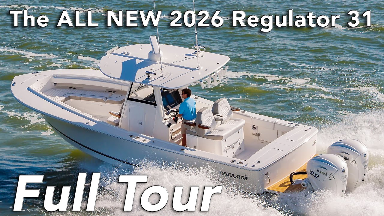 2026 Regulator 31 – Twin Yamaha 450s, Seakeeper Ride, Tournament Center Console