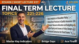 EDU406 short lecture#37 Topics221,226|Edu406 Final Term Lecture #virtualuniversity