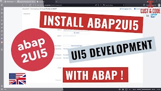Install ABAP2UI5 - UI5 development with ABAP - without JS, OData and RAP [english]