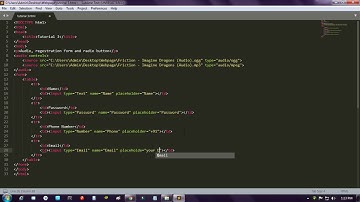 Html|Begginers tutorial part 3:-Adding Audio, regestration form and radio button