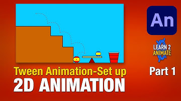 How to Animate a Bouncing Ball using Tween animation in Adobe Animate CC 2021. Set up Part 1