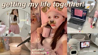 GETTING MY LIFE TOGETHER : hot girl summer routine, cleaning, journaling, selfcare, reset routine ♡