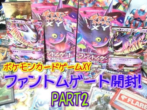 ポケモンカードゲームxy 拡張パック ファントムゲート箱買い開封レビュー Part2 狙いはsr ゲンガーex Pokemon Trading Card Game Youtube