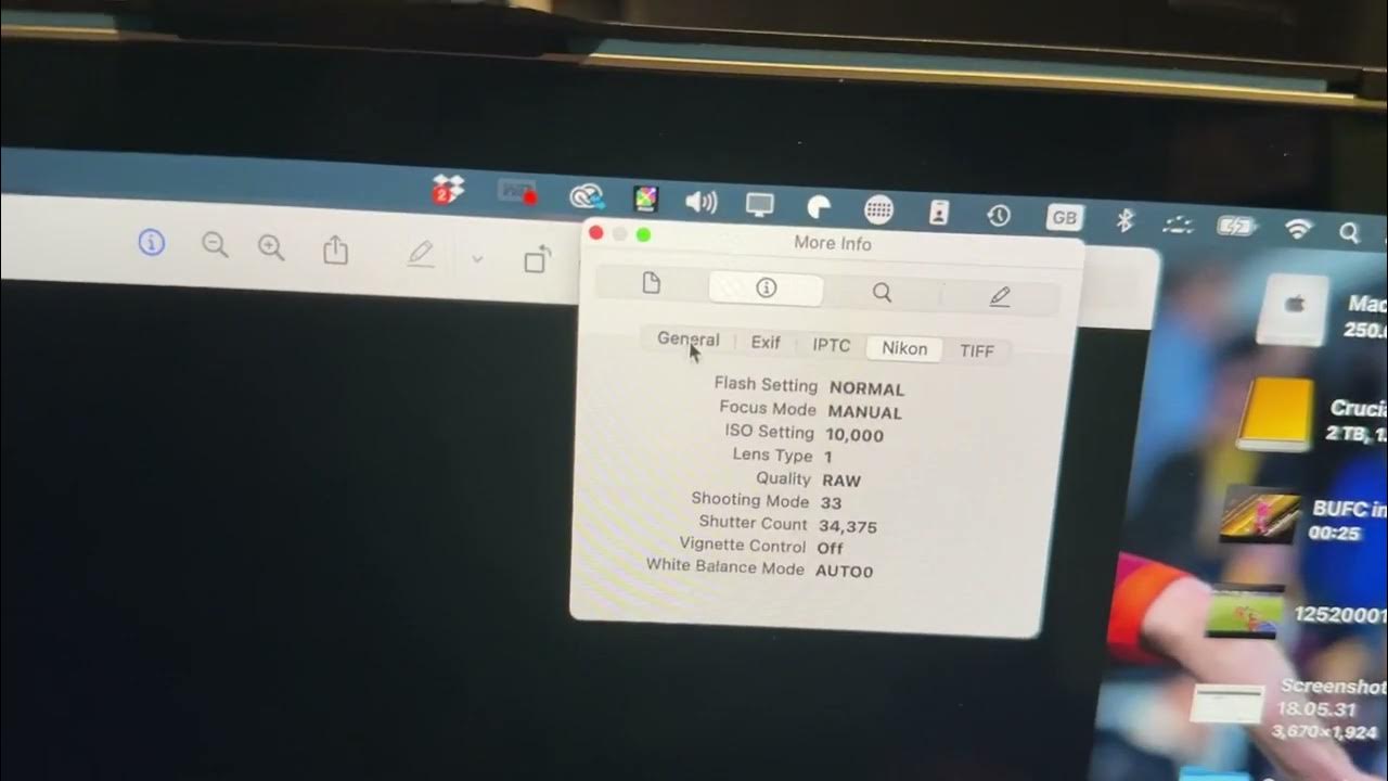 How to find a Nikon DSLR shutter count on a Mac Super Easy. YouTube