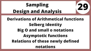 Derivations of Arithmetical functions|Analytic Number Theory in Hindi Urdu MTH435 LECTURE 29