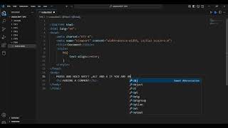 ADDING A COMMENT SHORTCUT IN VISUAL STUDIO CODE (TIP 6)