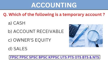 Most Repeated Mcqs of Accounting from Past papers | Latest Accounting MCQs for Test Preparation