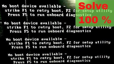 How to Fix | No Boot Device Available | Dell optiplex | solved 100% |