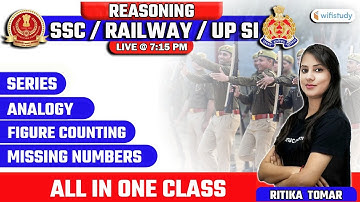 7:15 PM - SSC CHSL/Railway/UPSI 2021 | Reasoning by Ritika Tomar | Analogy & Figure Counting