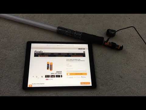 Fenix 18650 with built in recharge port review.