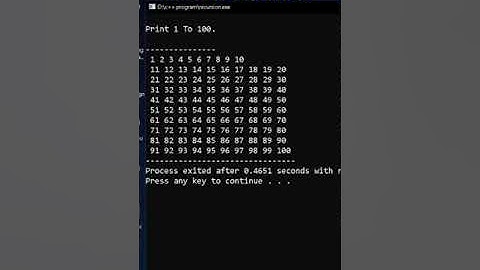 Print 1 - 100 Natural number using recursion in C++#recursion #shorts #youtubeshorts #programming