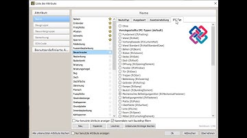 cadwork 3d V27 Attribute Verwaltung