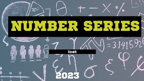 AP ICET 2023 # NUMBER SERIES # REASONING