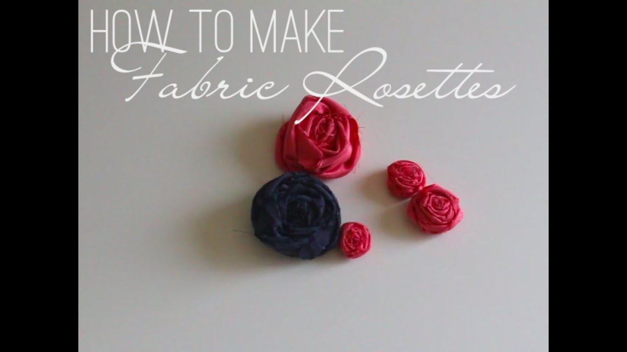 DIY Fabric Rosette  How to Make Fabric Rosettes