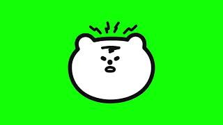 Green Screen Bear Sticker 10 | Free Download