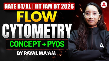 GATE XL / BT | IIT JAM 2026 Animal Biotechnology FLOW CYTOMETRY   Concept & PYQ By Payal Mam