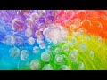 50 оттенков радуги. Картина жидким акрилом с помощью воздушного шарика
