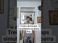 Treino de biceps simultâneo na barra fixa #treinoemcasa #barrafixa #treino #fitness