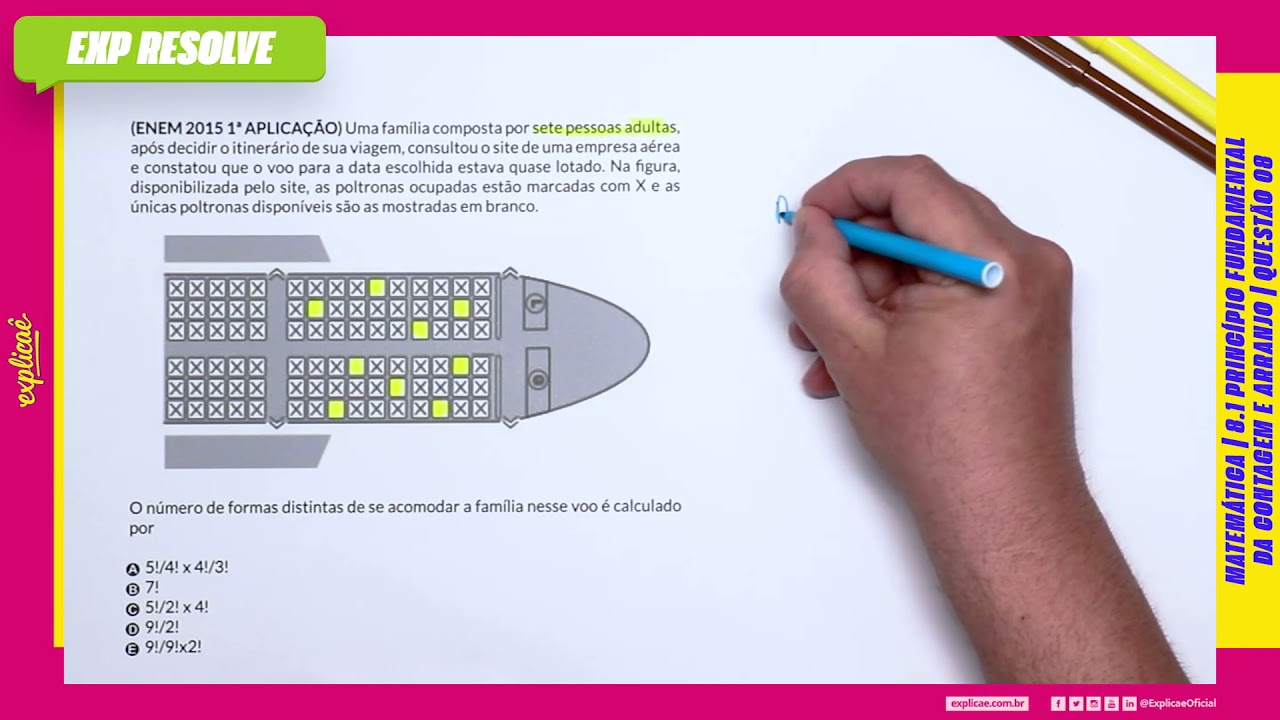UMA FAMÍLIA COMPOSTA POR SETE PESSOAS ADULTAS, (...)| PRINCÍPIO FUNDAMENTAL DA CONTAGEM E ARRANJO