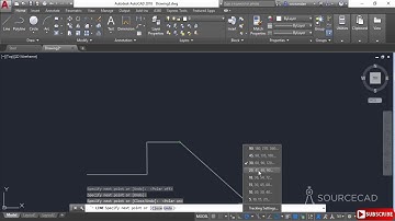 Polar and Ortho mode AutoCAD 2018