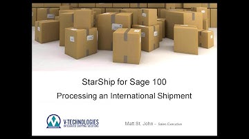 Sage 100cloud Shipping Software:  Processing and International Shipment
