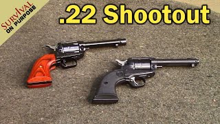 Ruger Wrangler vs Heritage Rough Rider .22 Pistol Shootout