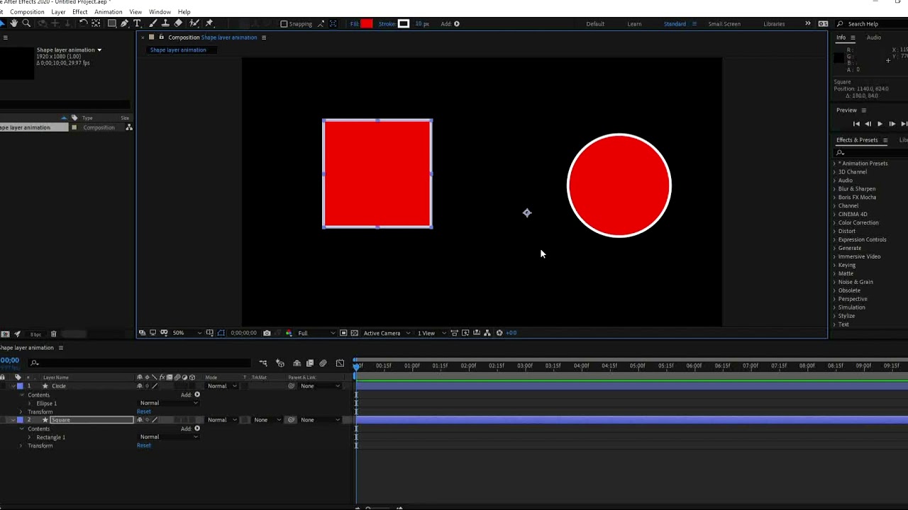 shape layers Video - YouTube