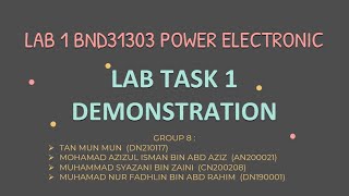 Lab1 Task1 DEMONSTRATION GROUP 8