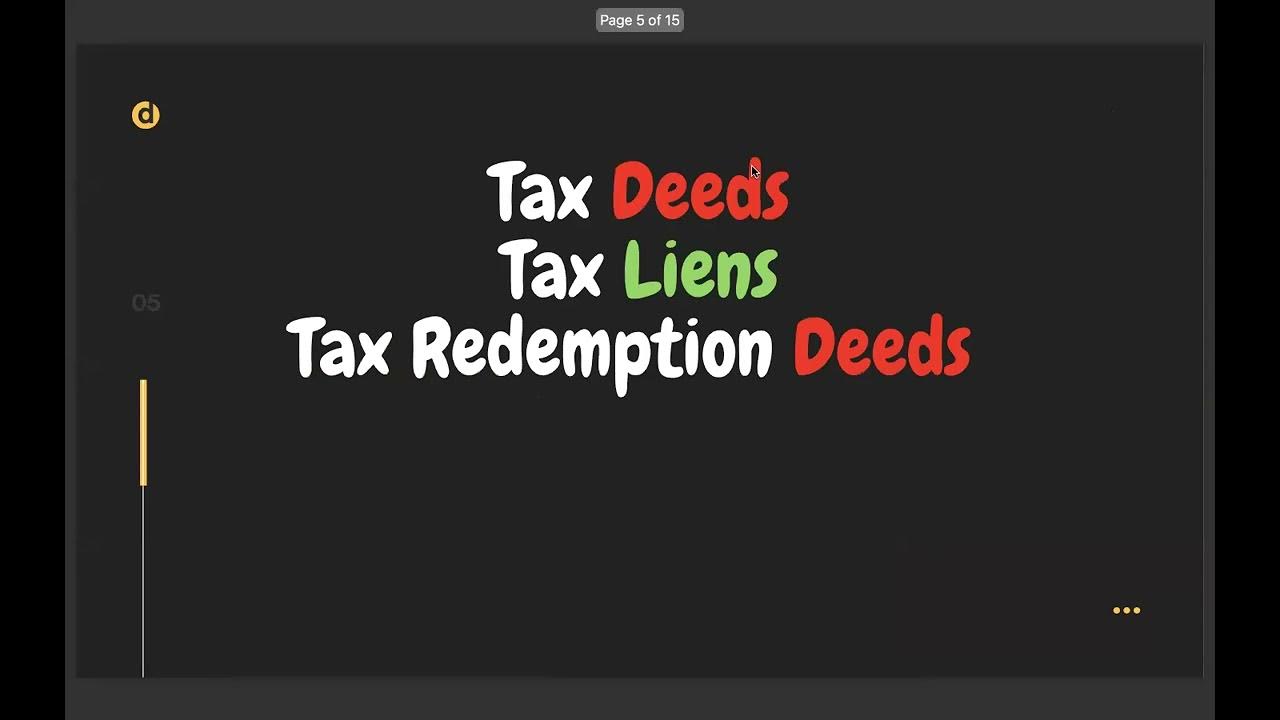 Tax Deed Auctions Explained! YouTube