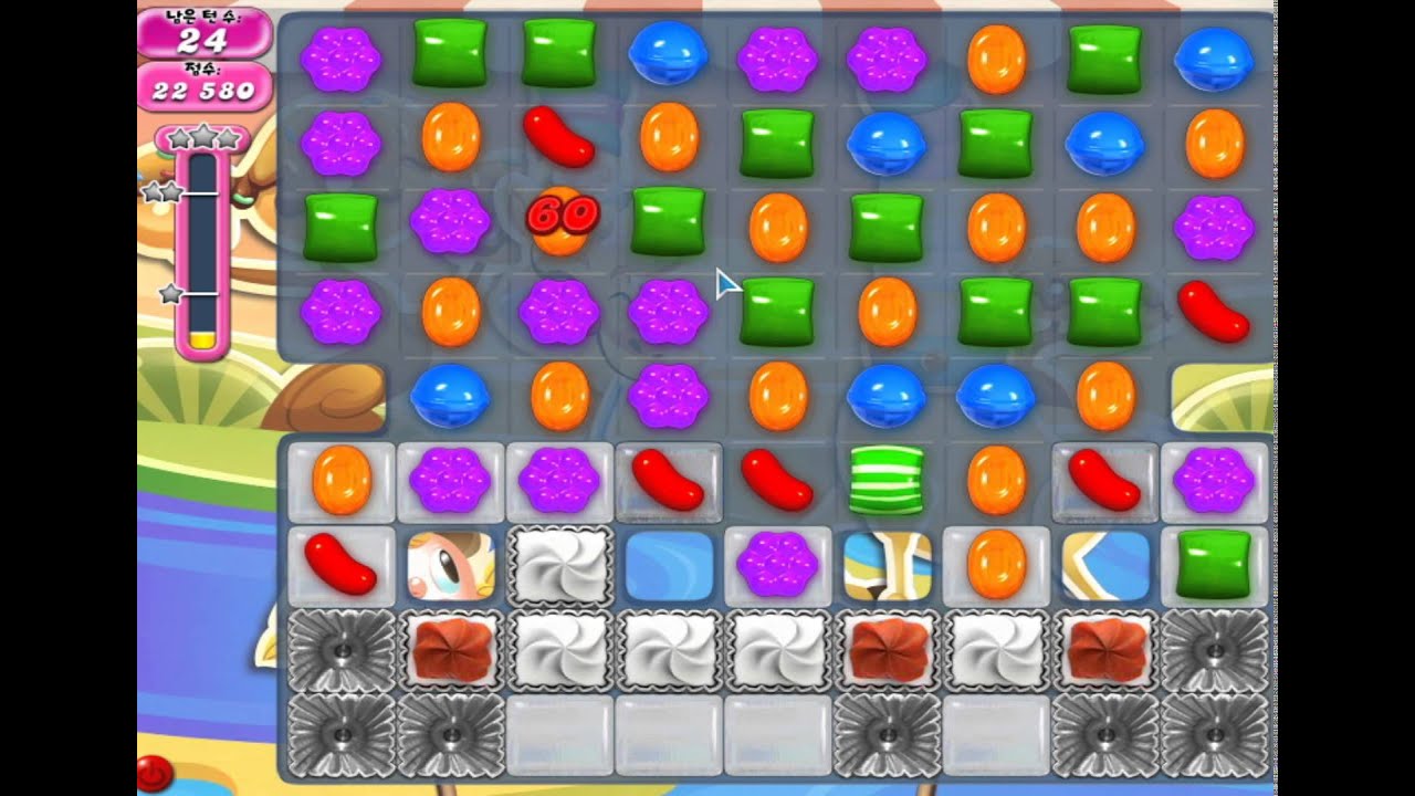 Candy Crush Saga Level 1565 Clear, 캔디크러쉬사가 레벨 1565 공략(부스터 사용) - YouTube