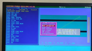 CNC MILLING DOSBOX #cnc #simulator #machine