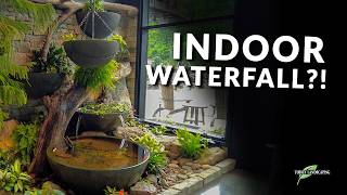 We Turned a Blank Wall Into an Indoor Waterfall