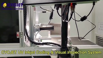 CYCJET UV High Resolution Inkjet Coding System with Visual Inspection System Piezo Inkjet Printer
