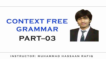 Context Free Grammar [CFG] in automata in hindi | urdu  | Example # 03