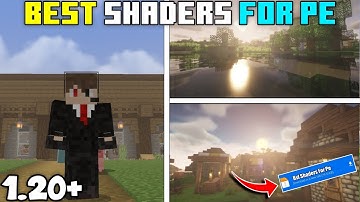 Top 3 Best Shaders For Minecraft PE 1.20 || Render Dragon Shader For MCPE 😍