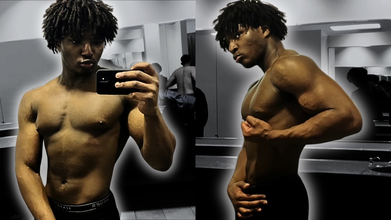 BENCHING 100LB DUMBBELLS AT 16 ( NEW AGE AESTHETICS )