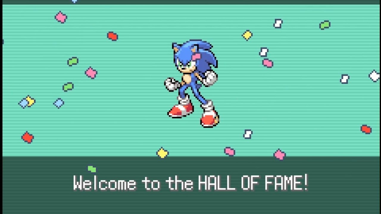 Beating Elite Four and Champion with Sonic - Super Mariomon 1.4.2