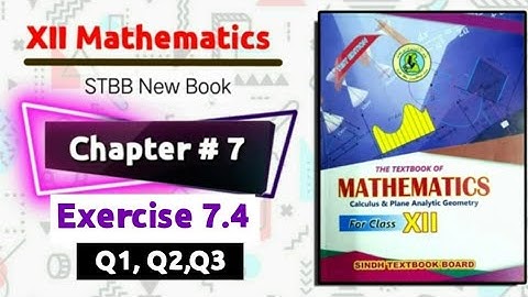 Class 12 Chapter 7 "plane Analytical geometry" New maths book sindh board