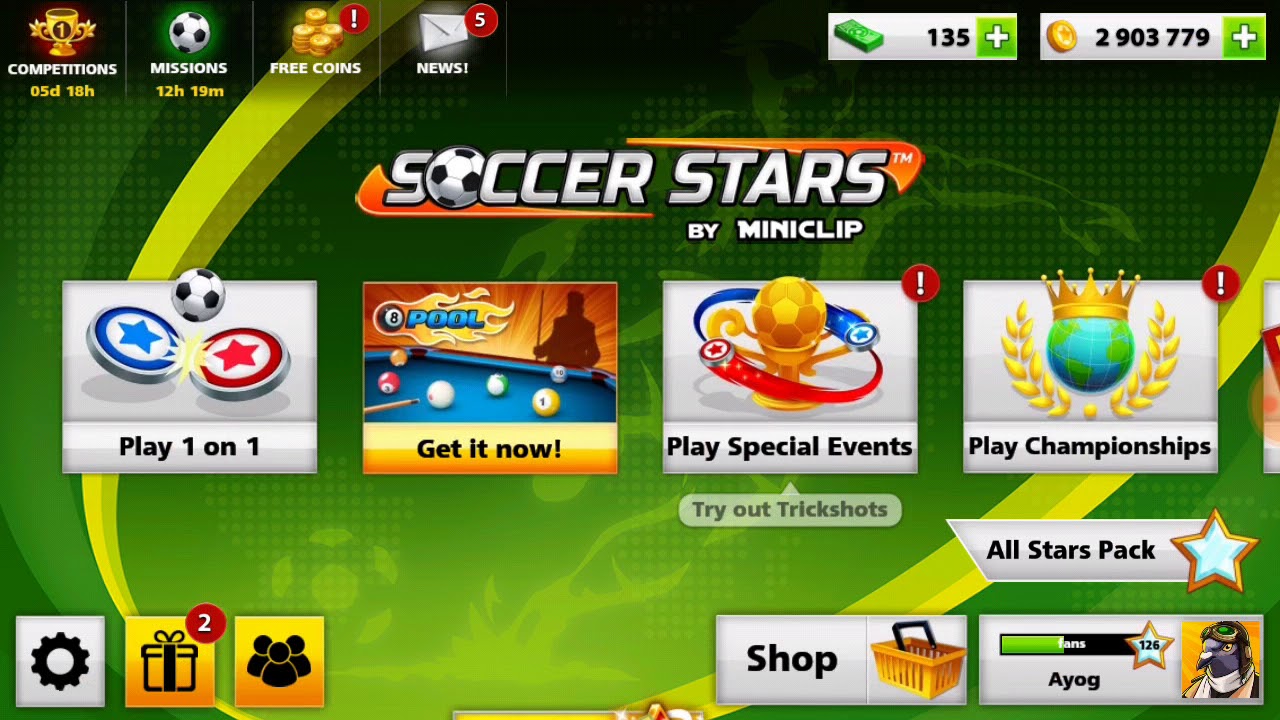 Spain game with aim hack. Soccer stars