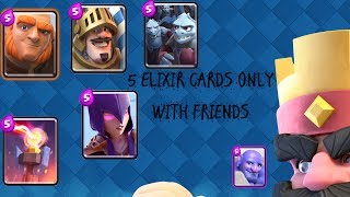 Clash Royale: 5 Elixir Cards Only Challenge!