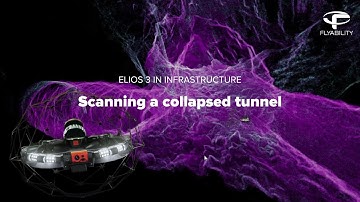 Scanning a collapsed tunnel with the Elios 3 drone #TunnelCollapse #Inspection #Drone