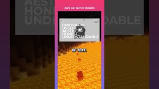 Now create Interactive Website Design with Dora AI