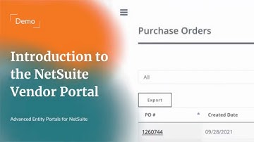 NetSuite Vendor Portal Introduction | Demo | Advanced Entity Portals for #NetSuite